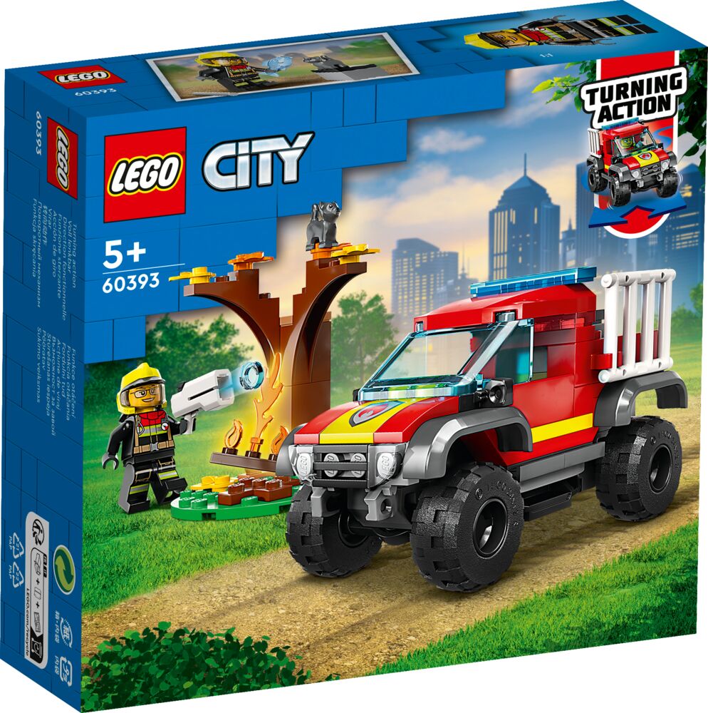 Produkt miniatyrebild LEGO® City Brannvesenets firehjulstrekker 60393