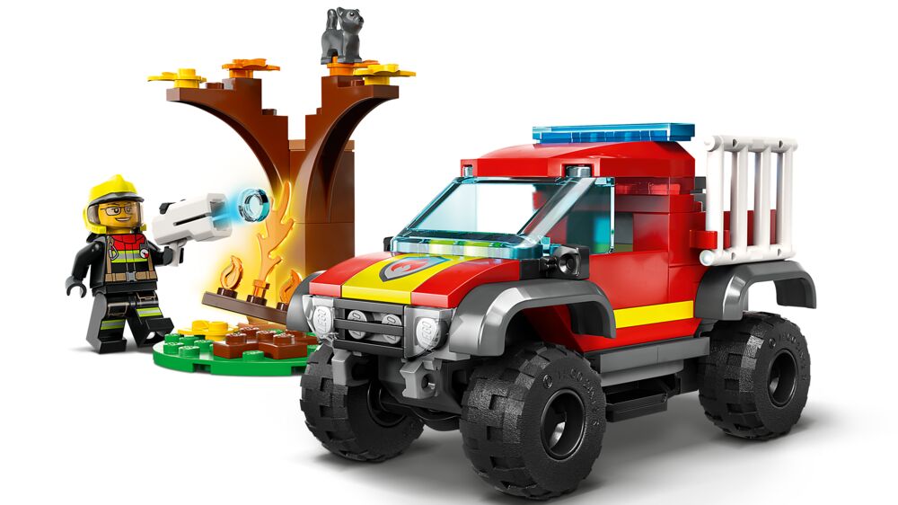Produkt miniatyrebild LEGO® City Brannvesenets firehjulstrekker 60393