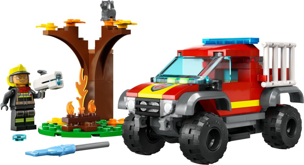 Produkt miniatyrebild LEGO® City Brannvesenets firehjulstrekker 60393