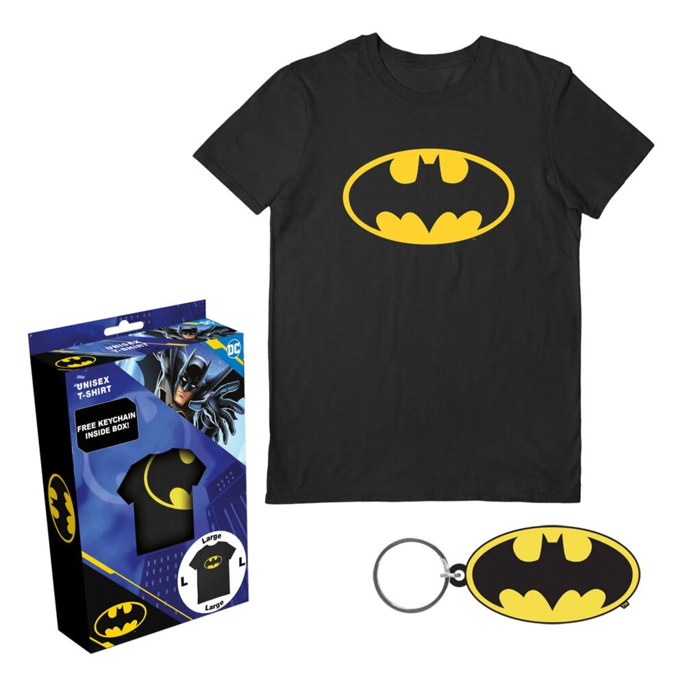 Produkt miniatyrebild Batman t-skjorte og nøkkelring