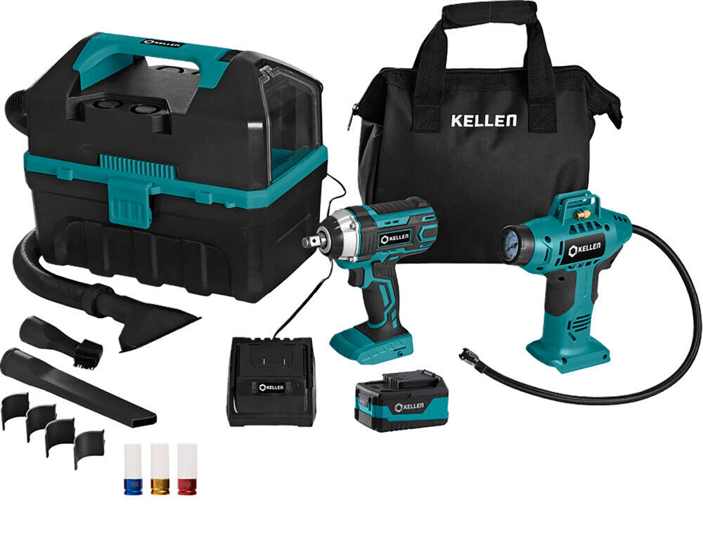 Produkt miniatyrebild Kellen bilsett 6-deler 18V