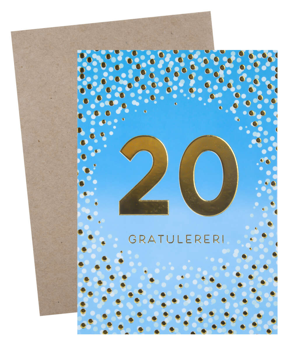 Kort 20 r Gratulerer Obs no