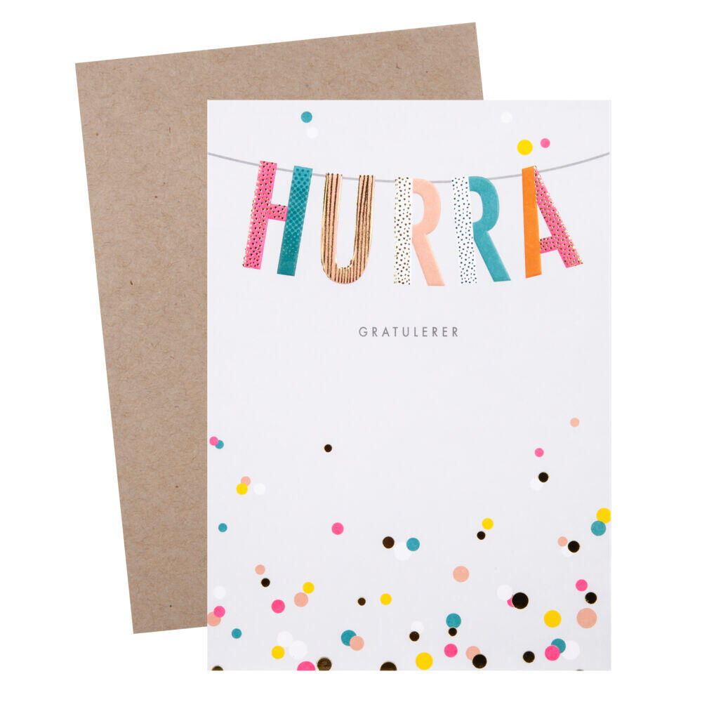 Produkt miniatyrebild Kort Hurra Girlander