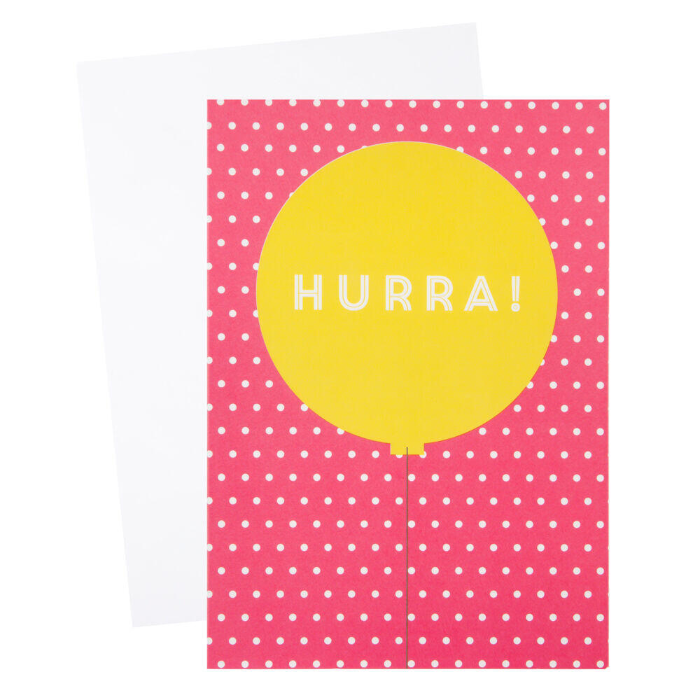 Produkt miniatyrebild Kort Hurra ballong