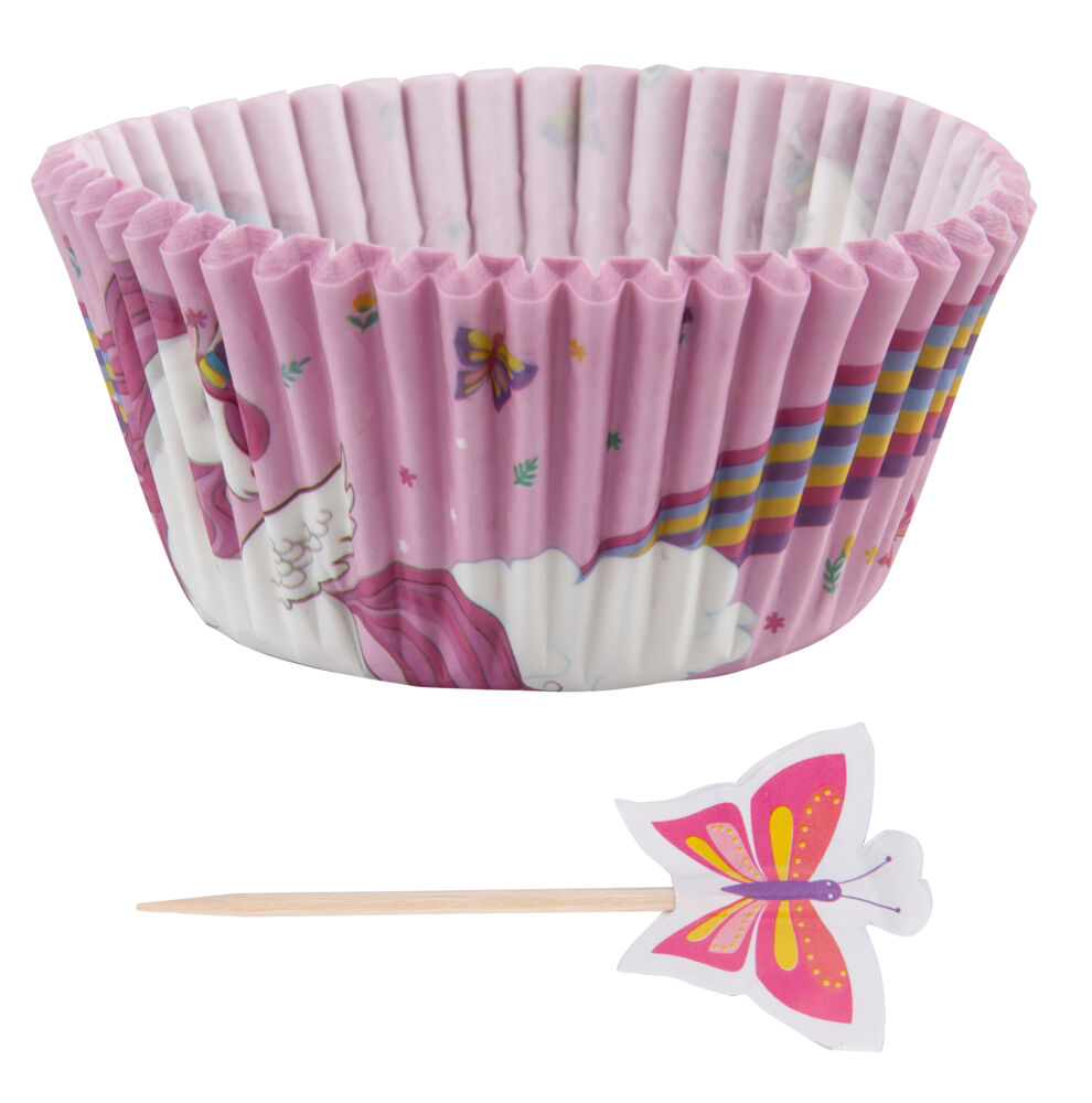 Produkt miniatyrebild Muffinsform-kit Enhjørning 24pk
