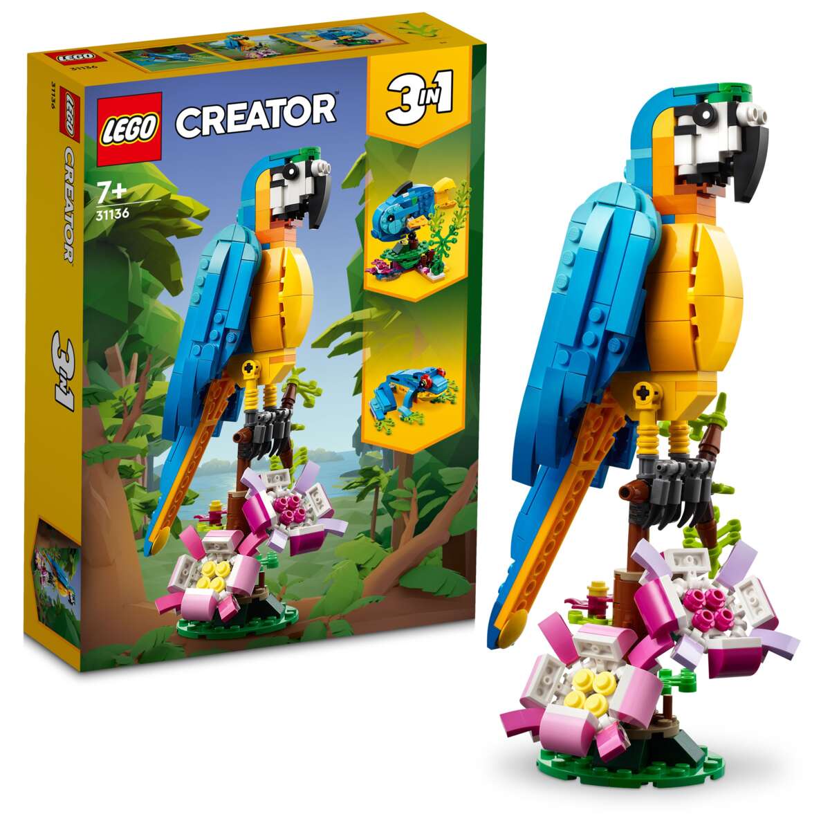 LEGO Creator Eksotisk Papeg ye 31136 Obs no Lego creator eksotisk papeg ye 31136 obs no