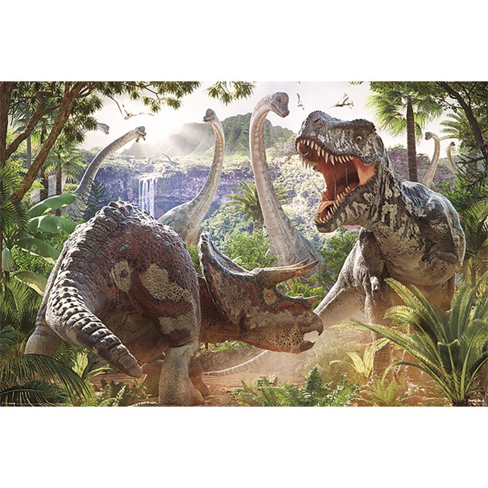 Produkt miniatyrebild Dinosaur Battle plakat