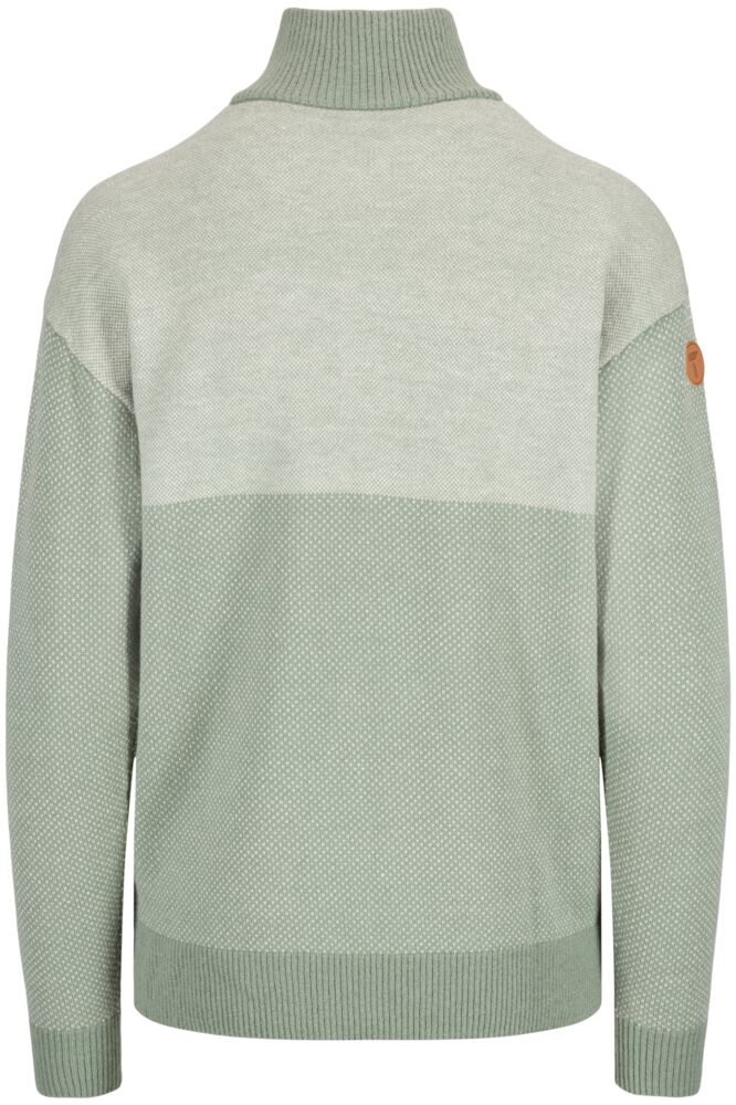Produkt miniatyrebild Tufte Robin Stitch half-zip ullgenser dame