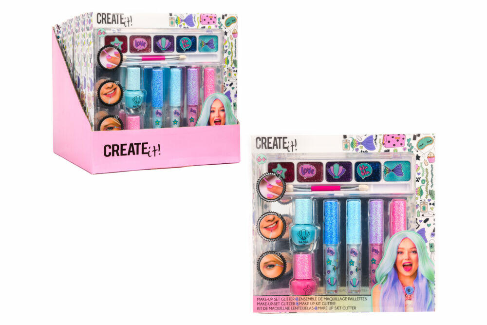 Produkt miniatyrebild CREATE IT! Sminkesett med glitter