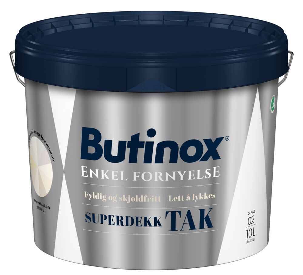 Produkt miniatyrebild Butinox Superdekk Tak 02/helmatt interiørmaling