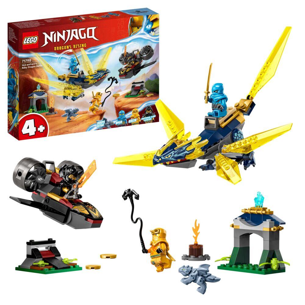 Produkt miniatyrebild LEGO® NINJAGO® Nya og Arins drageungekamp 71798