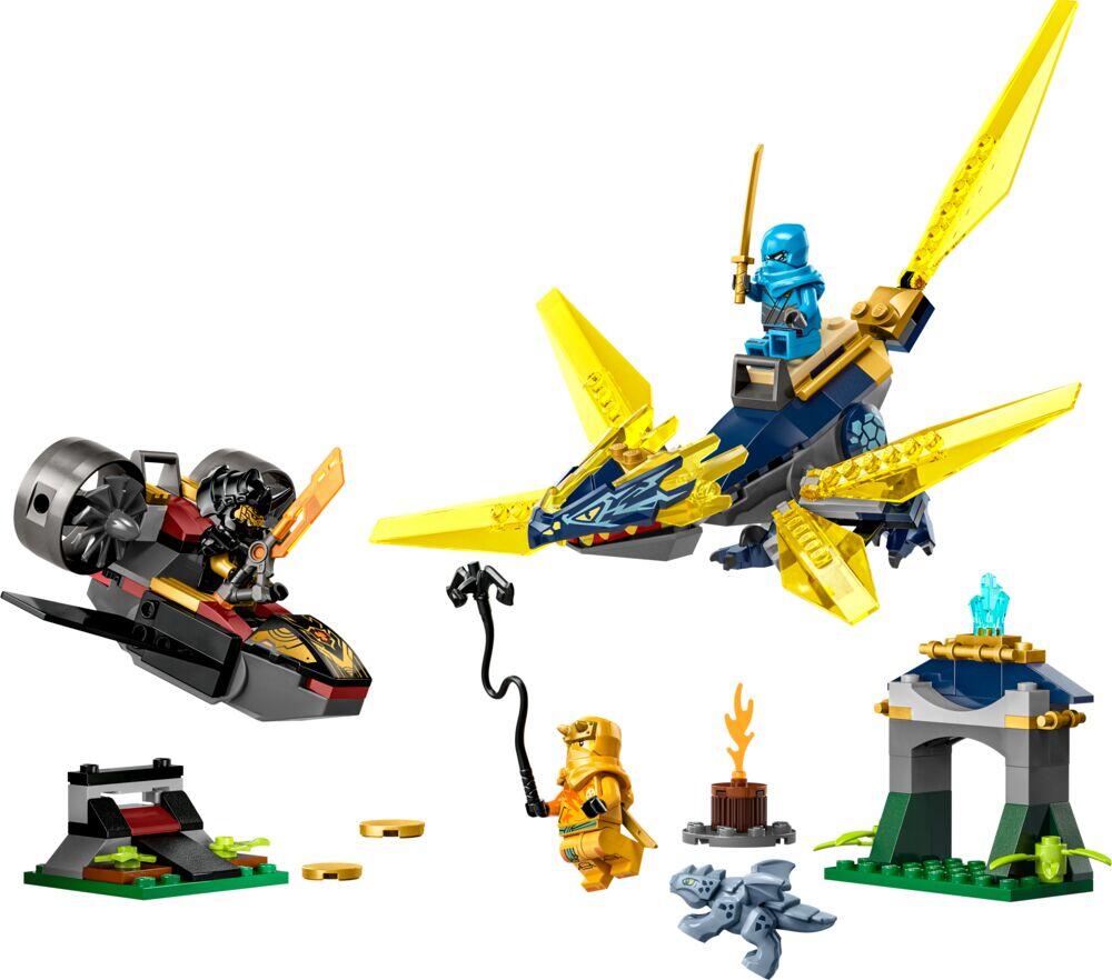 Produkt miniatyrebild LEGO® NINJAGO® Nya og Arins drageungekamp 71798