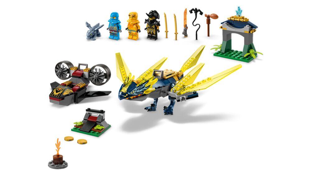 Produkt miniatyrebild LEGO® NINJAGO® Nya og Arins drageungekamp 71798