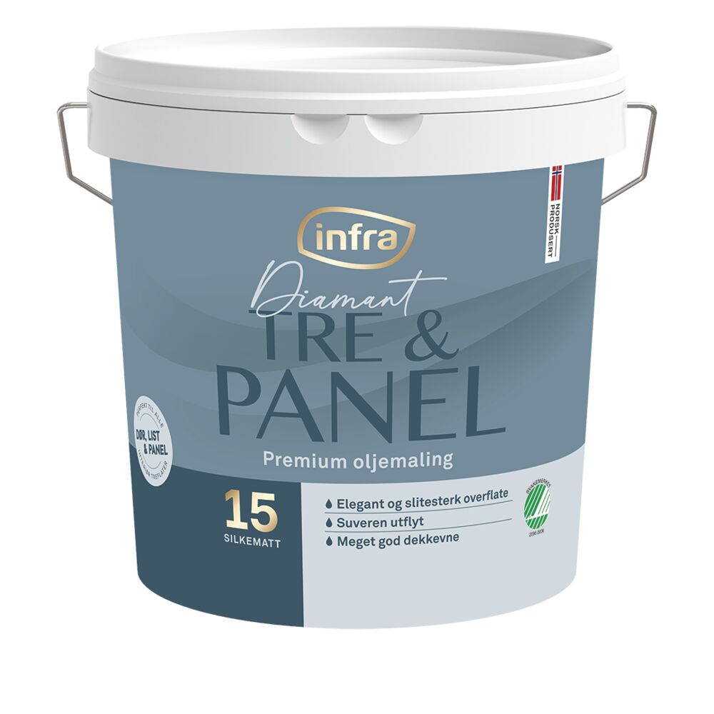 Infra Tre&Panel 15/silkematt interiørmaling