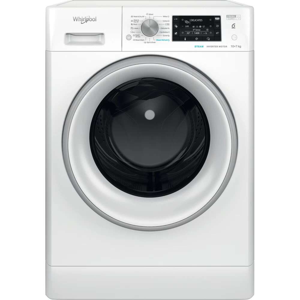 Whirlpool FFWDD 1076258 SV EE kombinert vaskemaskin/tørketrommel | Obs.no