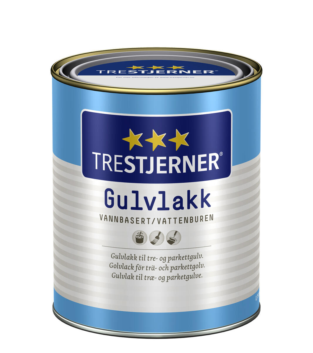 Trestjerner gulvlakk vannbasert halvblank