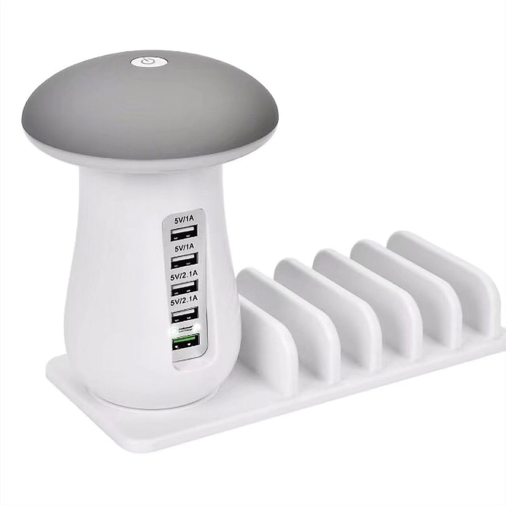 Produkt miniatyrebild USB familielader/multilader med lys